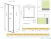Radaway Arta Kds II kabina 140x80cm lewa szkło przejrzyste 386522-03-01R/386107-03-01/386110-03-01